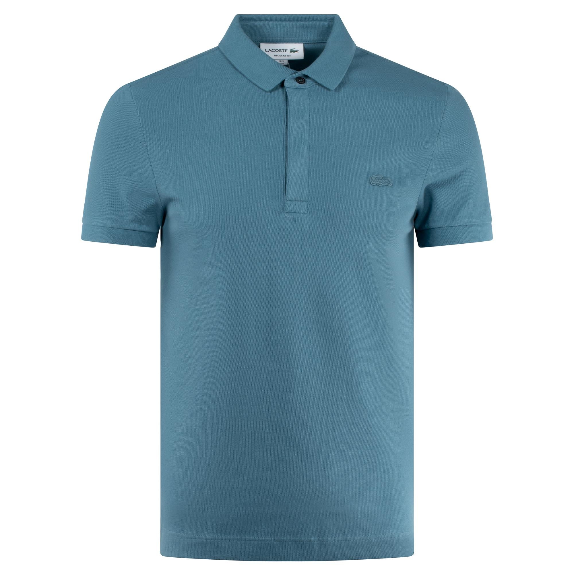 Lacoste Mens Regular Fit Paris Polo Shirt Limestone